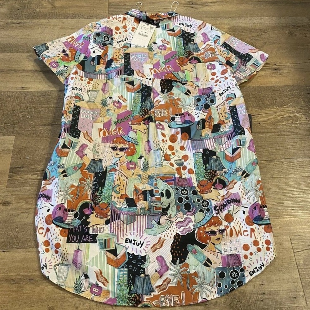 Colorful Graphic zara oversized dress